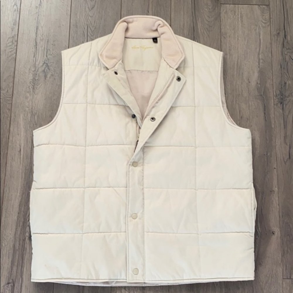 Ben Hogan Men's Off White Golfer's Performance Puffer Vest